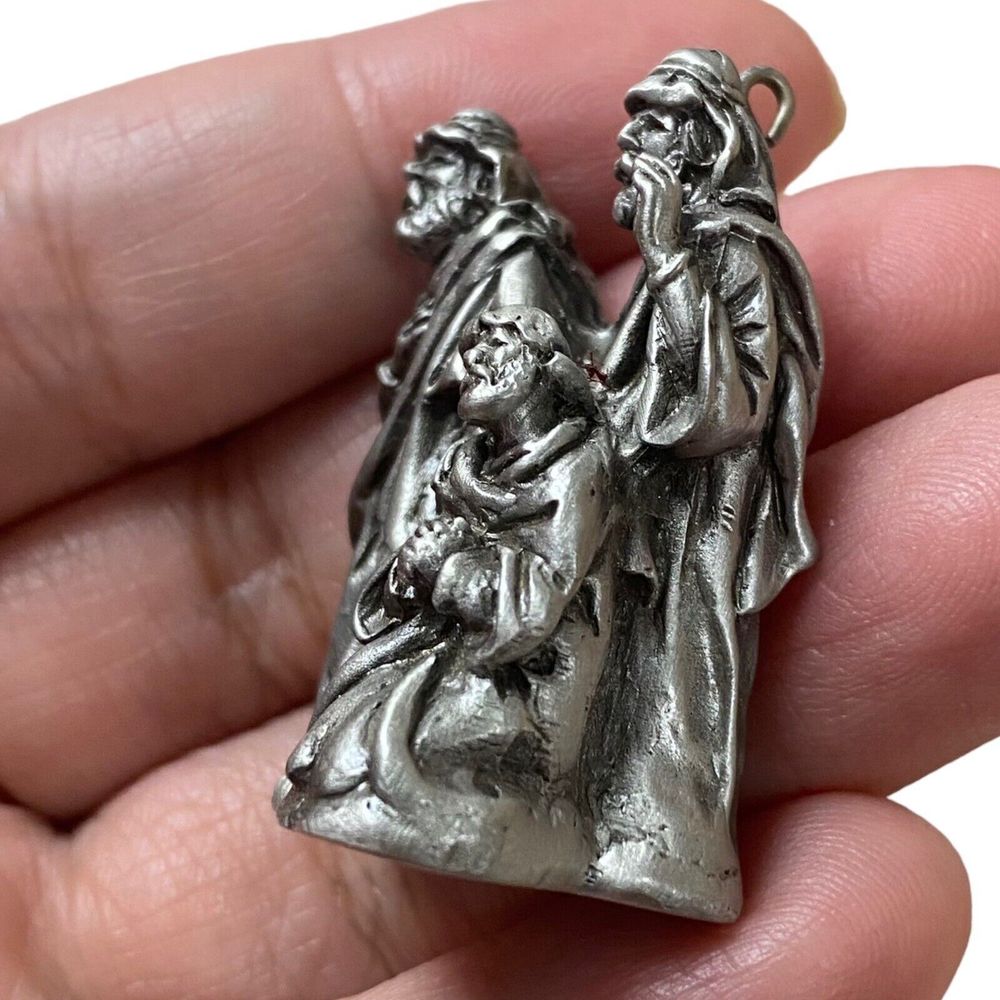 Hallmark Keepsake Miniature Ornaments The Nativity Series 1999 Fine Pewter - Picture 5 of 7